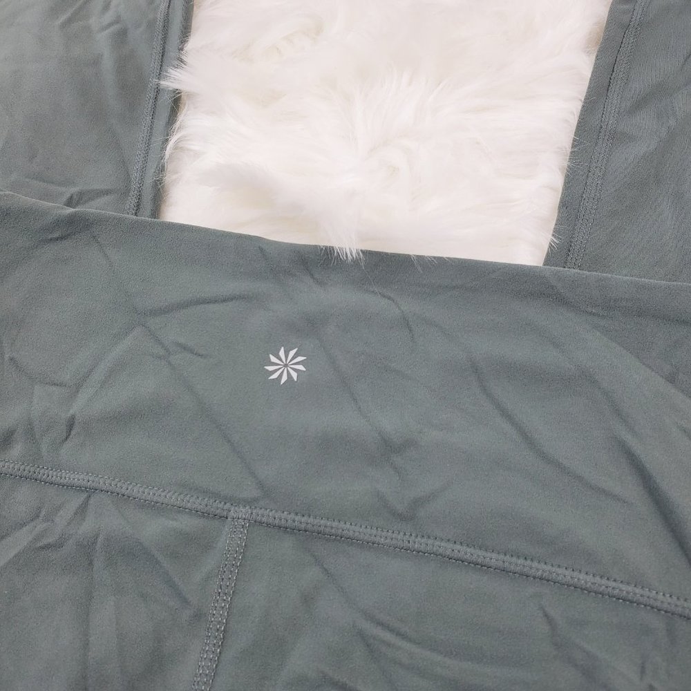 NWOT Athleta Green Elation 7/8 Leggings - Picture 5 of 6